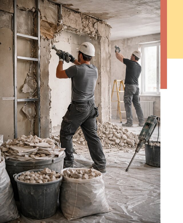 Демонтажные работы в Вязьме от 2776 руб. — услуги и цена под ключ | ОТДЕЛОЧНИК-Взь