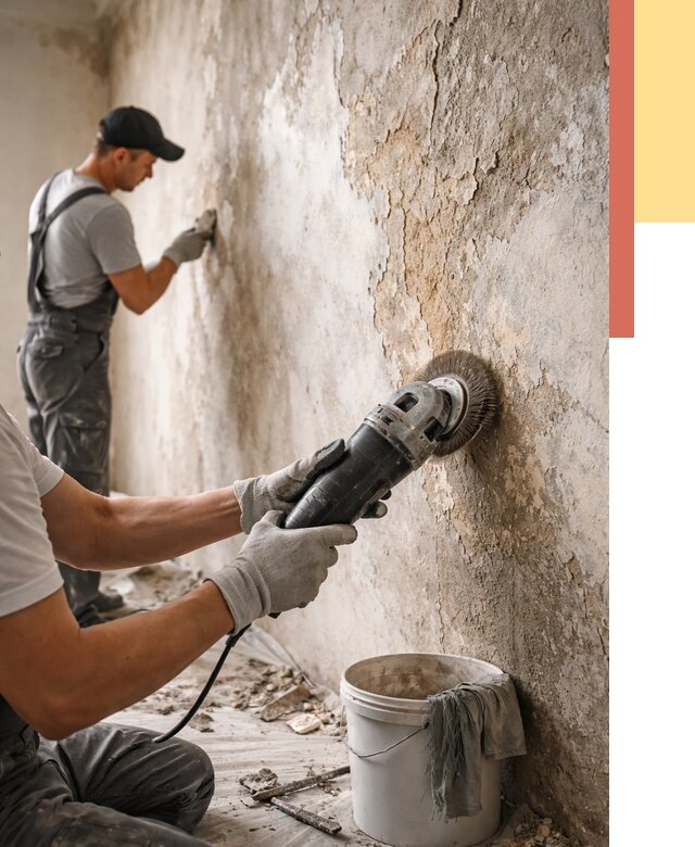 Снятие и удаление краски со стен в Вязьме от 2159 руб. — ОТДЕЛОЧНИК-Взь