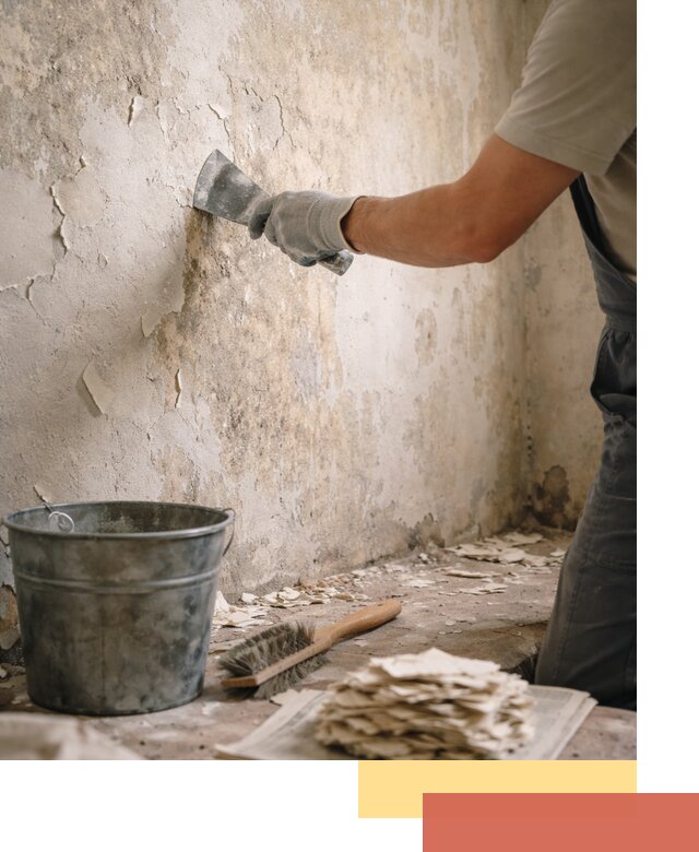 Удаление старой краски со стен в Вязьме качественно и быстро