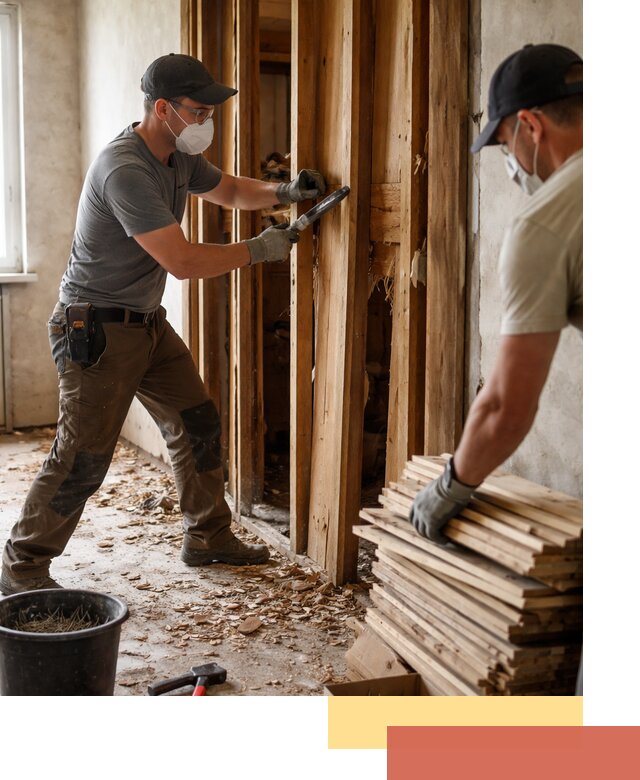 Демонтаж деревянных перегородок в Вязьме быстро и аккуратно