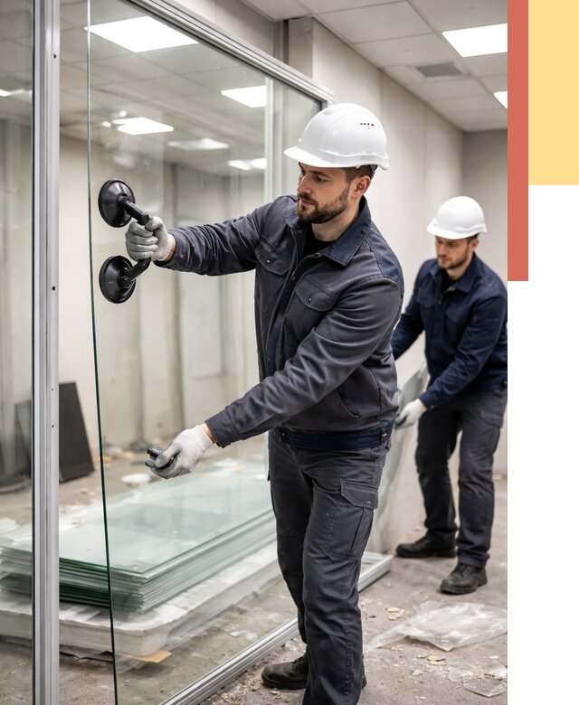 Демонтаж стеклянных перегородок в Вязьме от 3290 руб. — быстро и недорого | ОТДЕЛОЧНИК-Взь