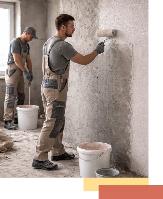 Нанесение бетоноконтакта на стены в Вязьме для последующей отделки