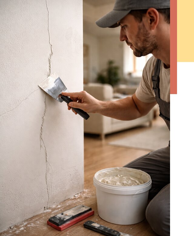 Заделка трещин и сколов в Вязьме от 2519 руб. — быстро и недорого | ОТДЕЛОЧНИК-Взь