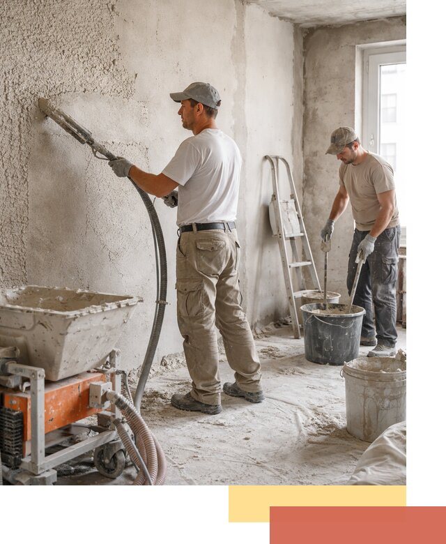 Машинная штукатурка стен в Вязьме — быстро и качественно