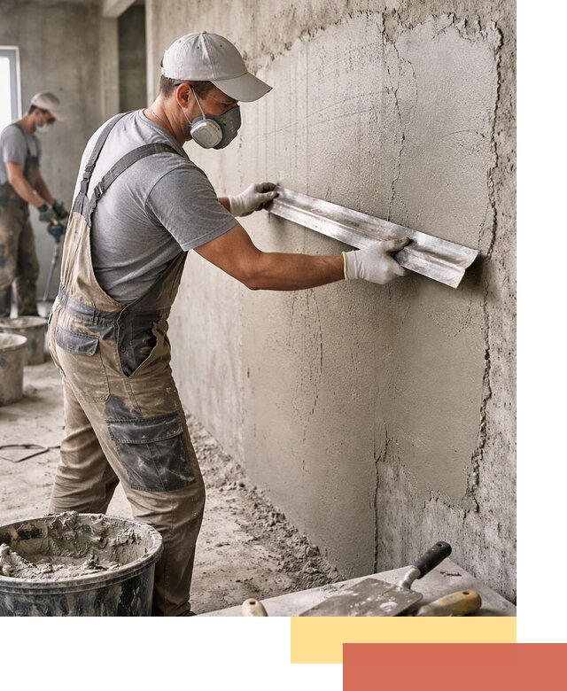 Штукатурка бетонных стен в Вязьме качественно и долговечно