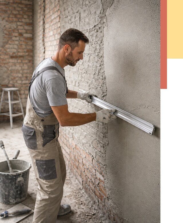 Штукатурка кирпичных стен в Вязьме от 4627 руб/м2 — быстро и недорого | ОТДЕЛОЧНИК-Взь