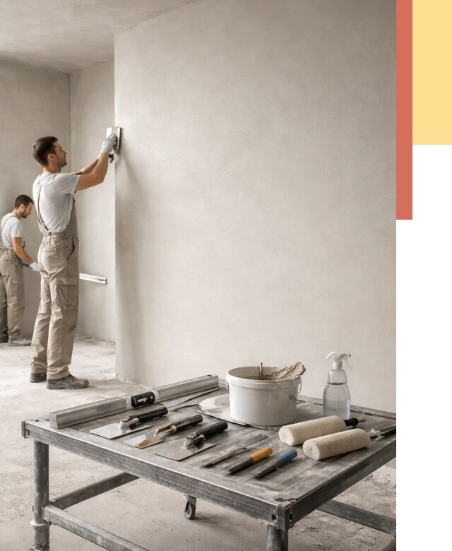 Штукатурка стен под покраску в Вязьме от 4627 руб./м² — качественно и недорого | ОТДЕЛОЧНИК-Взь