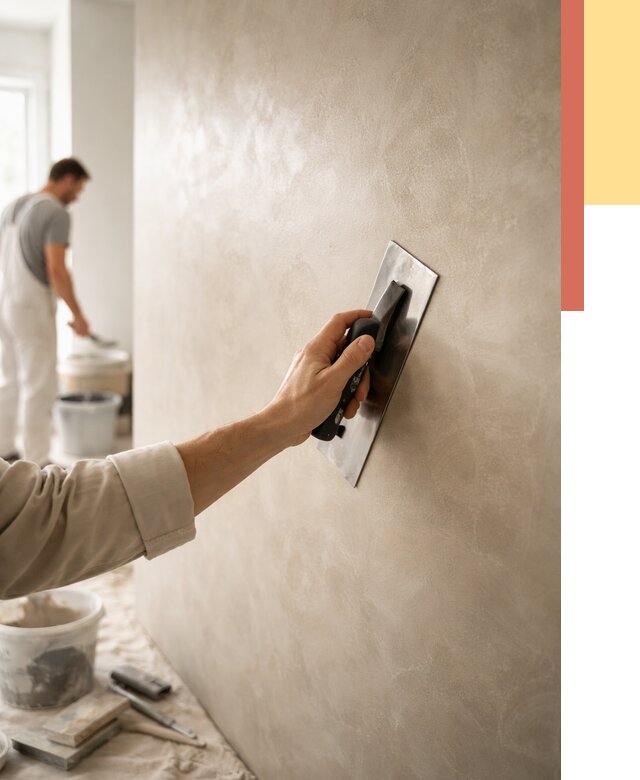 Венецианская штукатурка в Вязьме от 3599 руб/м² — нанесение стен под ключ | ОТДЕЛОЧНИК-Взь