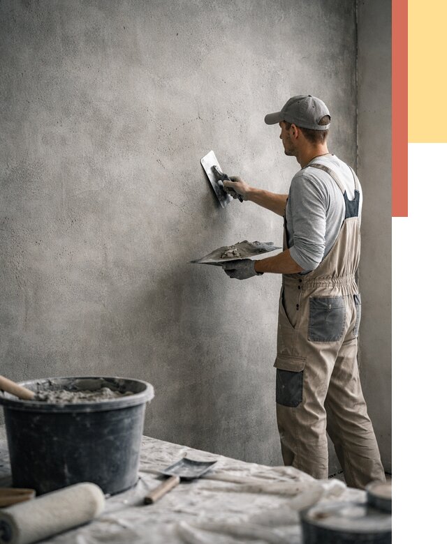 Декоративная штукатурка под бетон в Вязьме от 2571 руб./м² — нанесение под ключ | ОТДЕЛОЧНИК-Взь