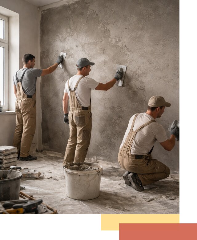 Декоративная штукатурка под бетон в Вязьме для стен и потолков