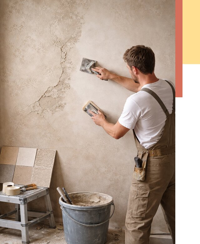 Ремонт декоративной штукатурки в Вязьме от 4627 руб. под ключ | ОТДЕЛОЧНИК-Взь