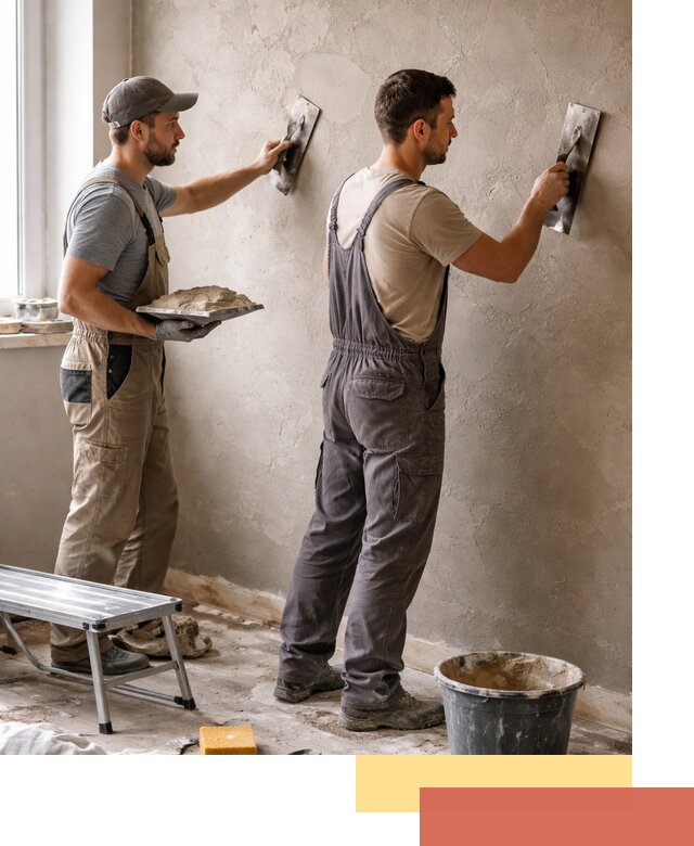 Ремонт декоративной штукатурки и восстановление фактуры в Вязьме