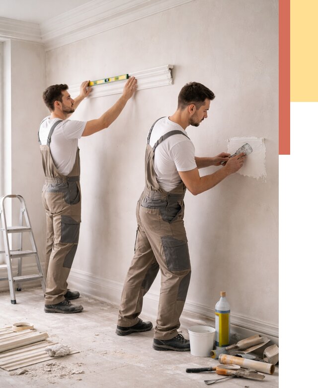 Монтаж лепнины на стены в Вязьме от 4627 руб. — недорого, быстро | ОТДЕЛОЧНИК-Взь