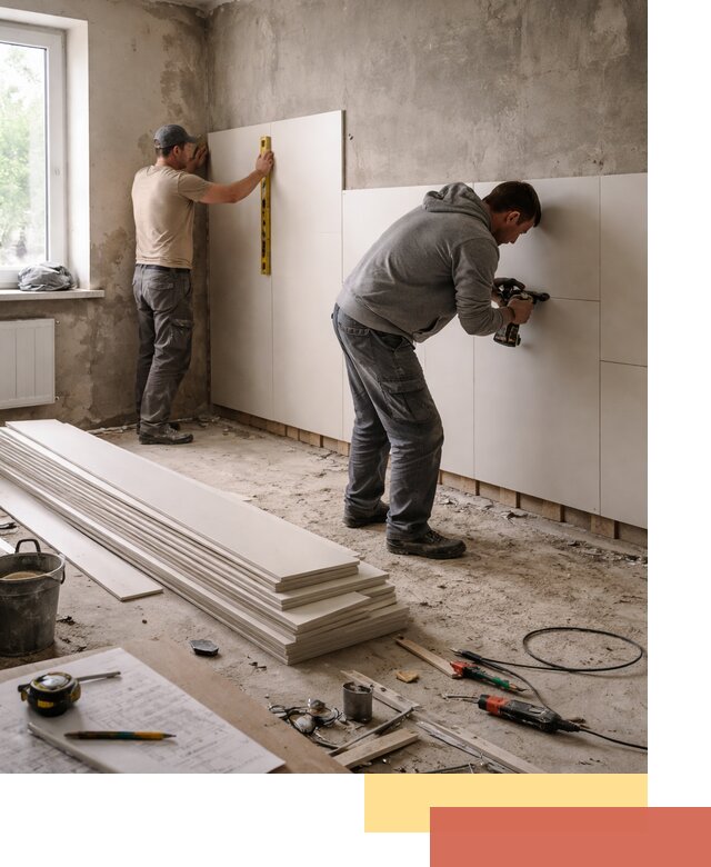 Монтаж ПВХ панелей на стены в Вязьме качественно и быстро