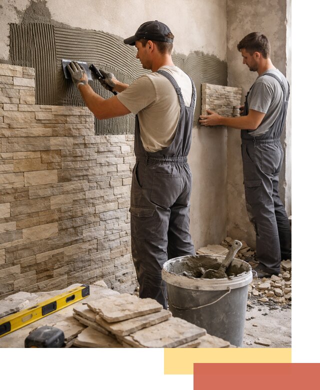 Монтаж искусственного камня в Вязьме — облицовка стен и фасадов