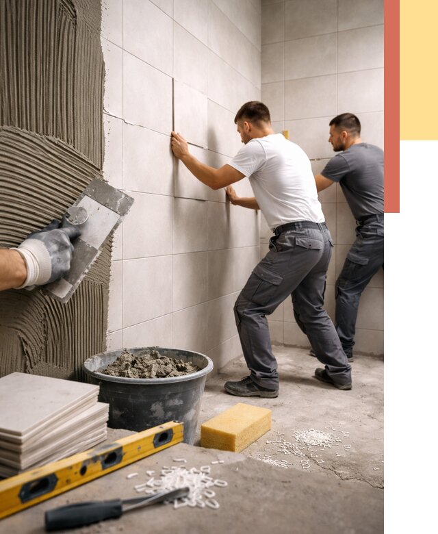 Укладка плитки на стены в Вязьме от 874 руб. — качественно и недорого | ОТДЕЛОЧНИК-Взь