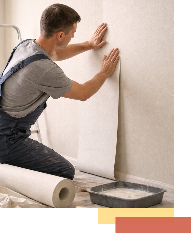 Поклейка флизелиновых обоев в Вязьме качественно и быстро