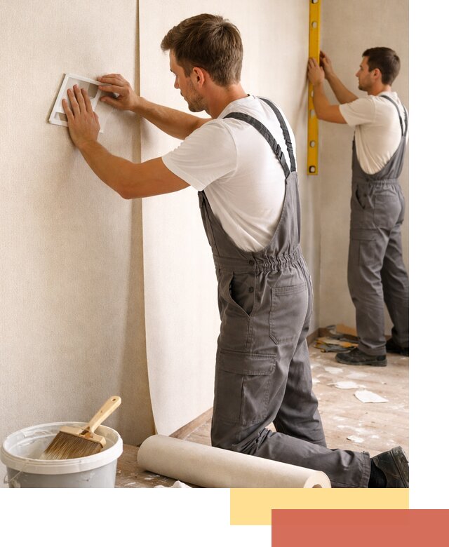 Поклейка бумажных обоев в Вязьме качественно и недорого