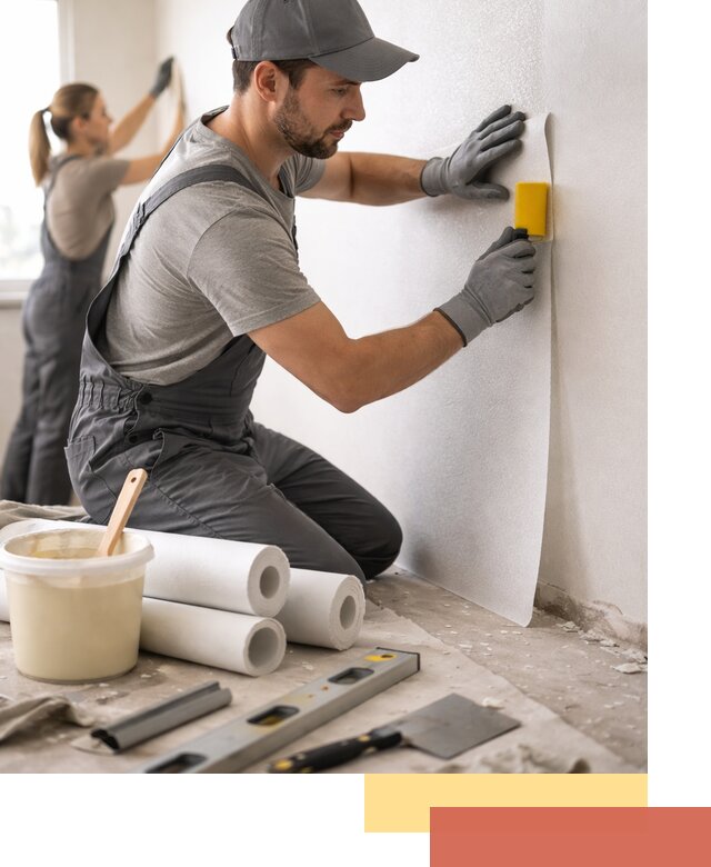 Поклейка стеклообоев профессионально в Вязьме