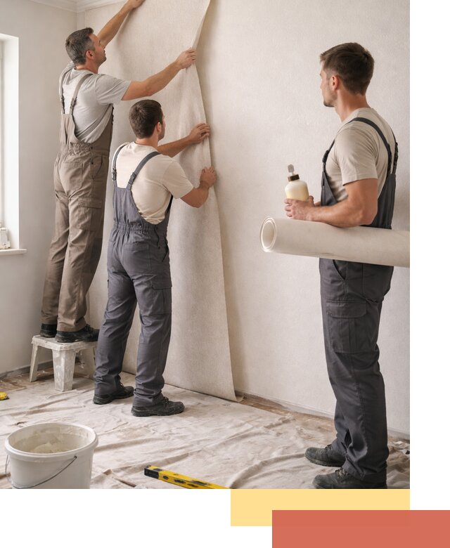 Оклейка стен обоями в Вязьме — качественно и профессионально