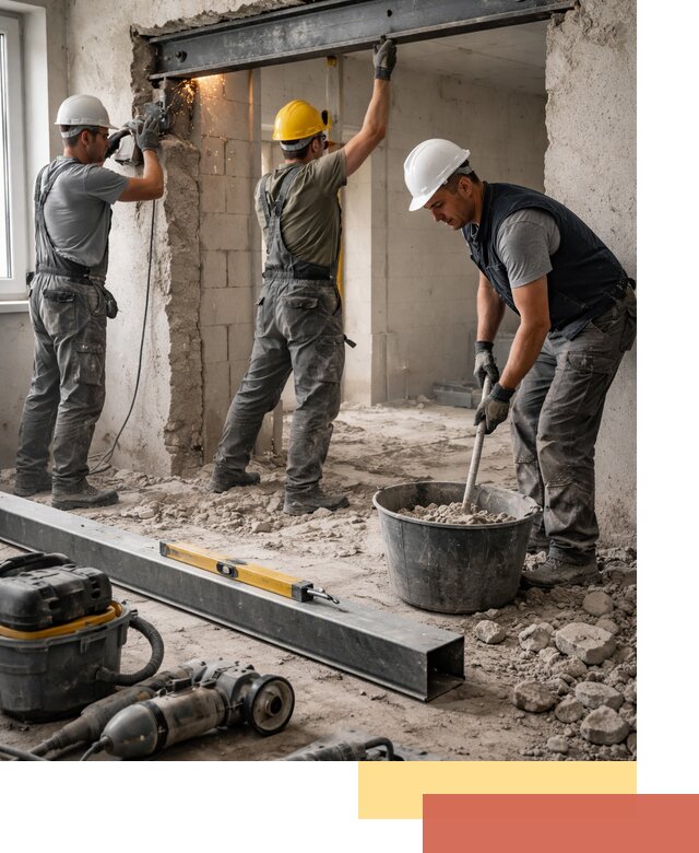 Создание проемов в стенах и несущих конструкциях в Вязьме