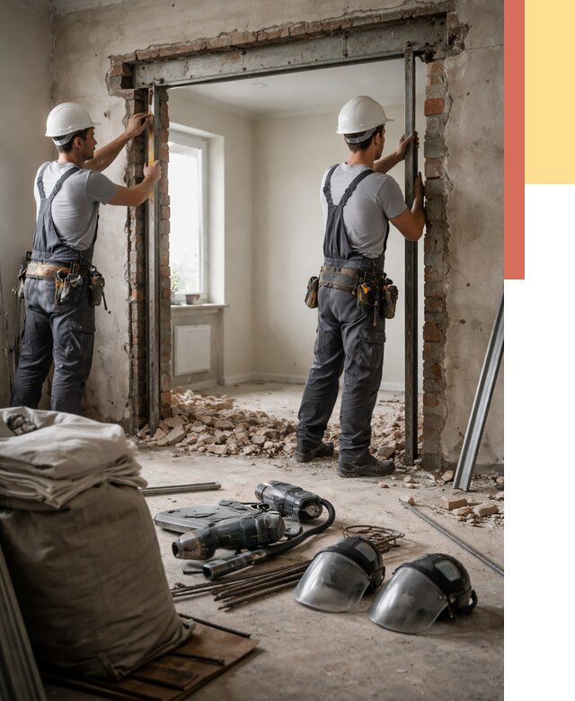 Расширение дверного проема в Вязьме от 12853 руб. под ключ | ОТДЕЛОЧНИК-Взь