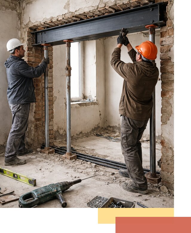 Усиление проема в стене в Вязьме для расширения и безопасности