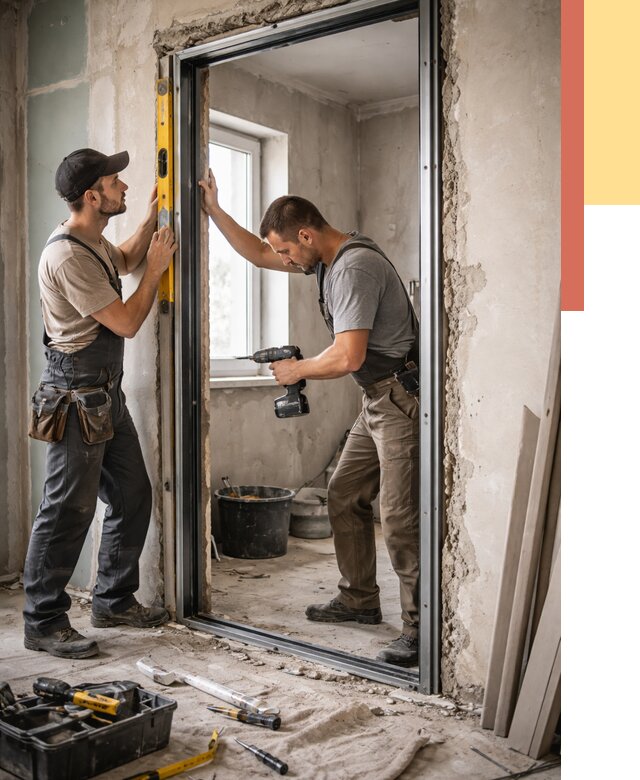 Закладка дверного проема в Вязьме от 3599 руб. — быстро и недорого | ОТДЕЛОЧНИК-Взь