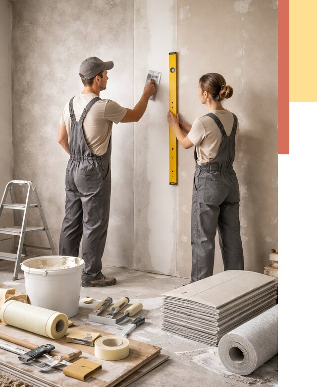 Отделка стен в Вязьме от 1542 руб/м² — недорого, быстро, под ключ | ОТДЕЛОЧНИК-Взь