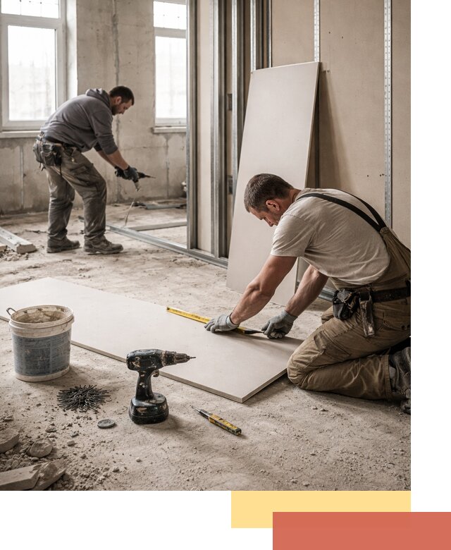 Кладка перегородок из ПГП под ключ в Вязьме