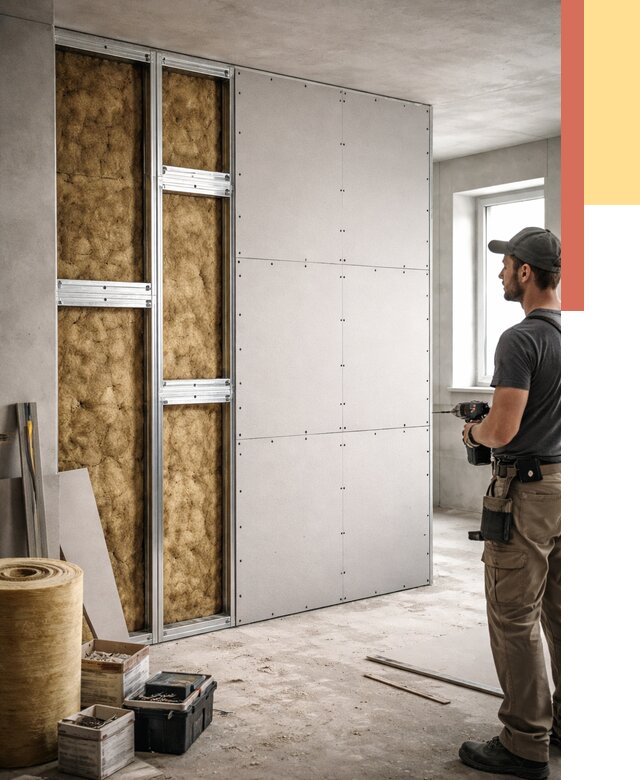 Усиленная перегородка под навеску в Вязьме от 13161 руб. — монтаж под ключ | ОТДЕЛОЧНИК-Взь