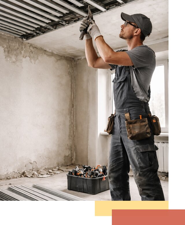 Демонтаж реечного потолка в Вязьме быстро и аккуратно