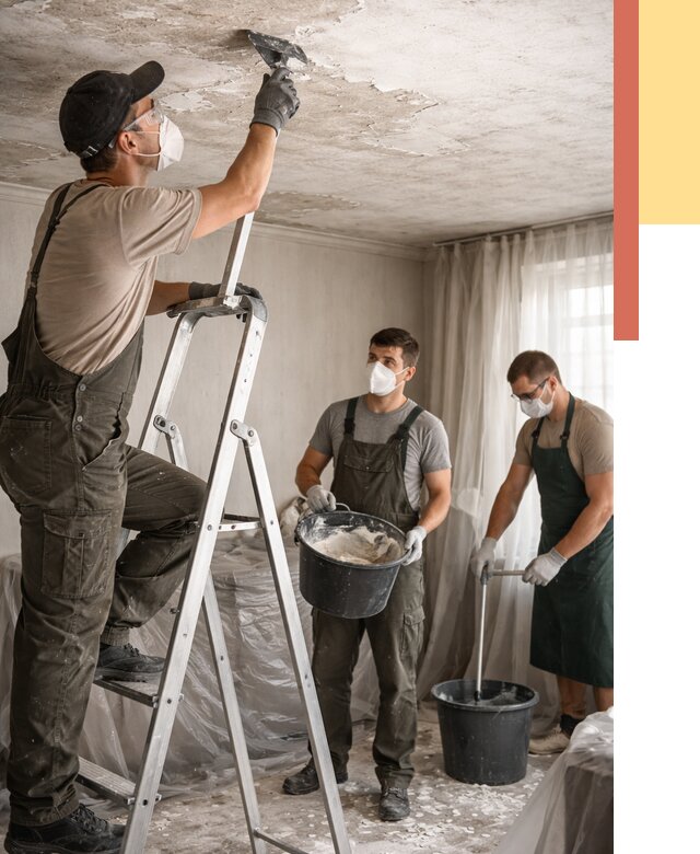 Удаление побелки с потолка в Вязьме от 2571 руб. быстро и недорого | ОТДЕЛОЧНИК-Взь