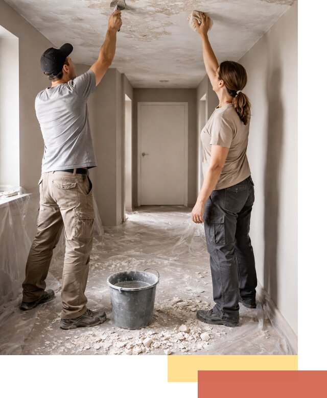 Удаление побелки с потолка в Вязьме — быстро и аккуратно