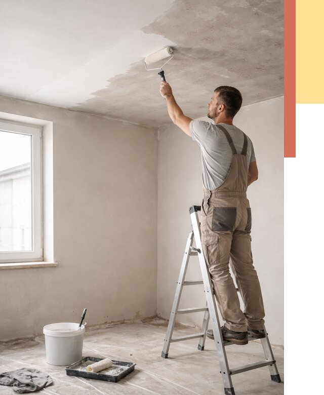 Грунтовка потолка в Вязьме от 2571 руб. — быстро и недорого | ОТДЕЛОЧНИК-Взь