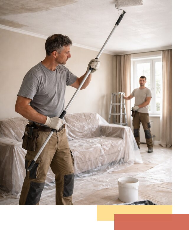 Грунтовка потолка в Вязьме — подготовка под покраску и отделку