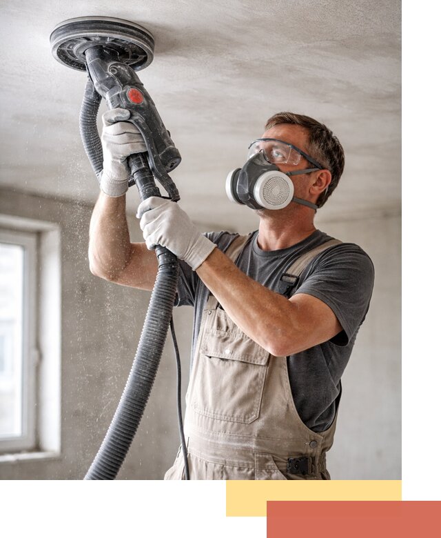 Шлифовка потолка в Вязьме — качественная подготовка под отделку