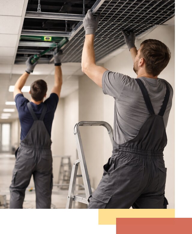 Монтаж потолка Грильято в Вязьме: установка под ключ качественно