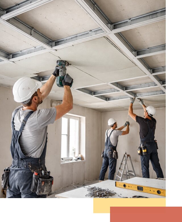 Кессонный потолок из гипсокартона под ключ в Вязьме