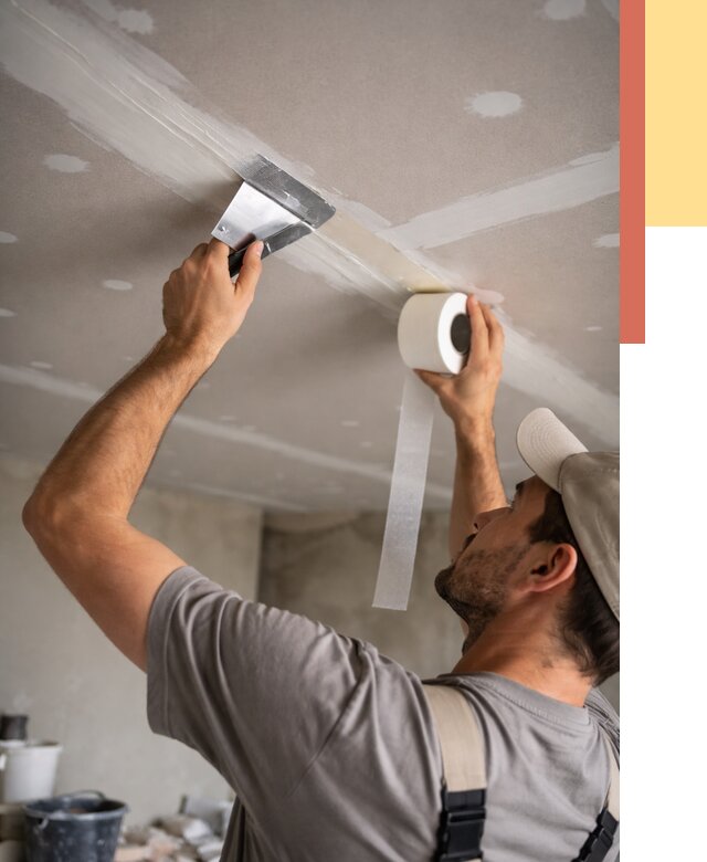 Обработка швов потолка ГКЛ в Вязьме от 7712 руб. под ключ | ОТДЕЛОЧНИК-Взь