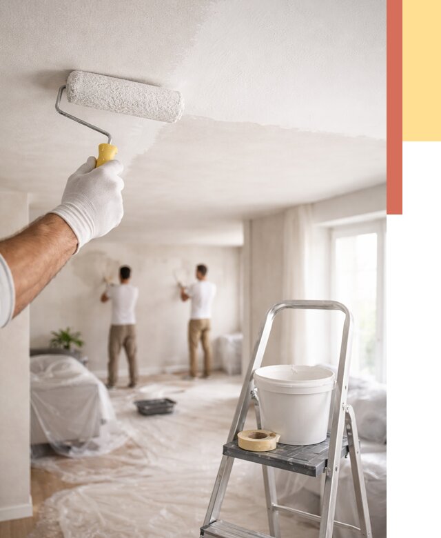 Покраска потолка акриловой краской в Вязьме от 2571 руб. | ОТДЕЛОЧНИК-Взь