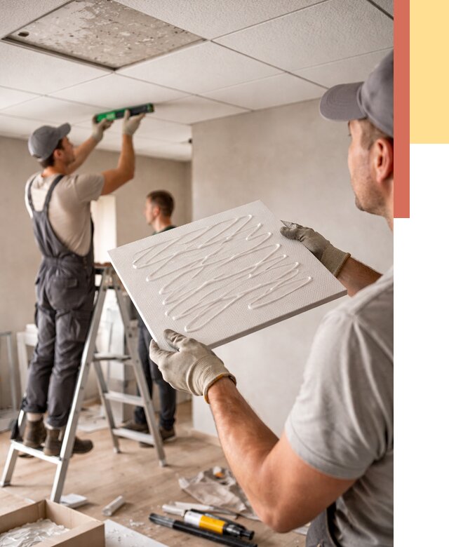 Монтаж потолочной плитки в Вязьме от 4627 руб. — быстро и недорого | ОТДЕЛОЧНИК-Взь