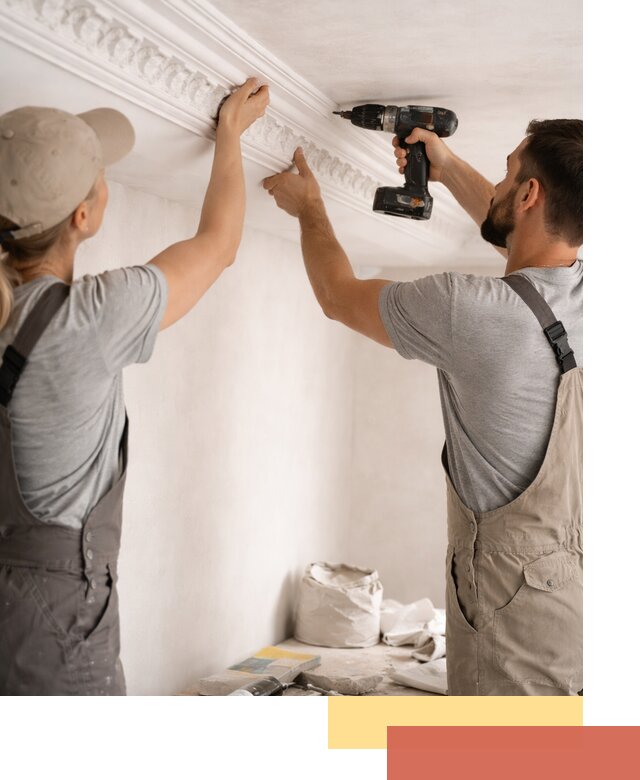 Профессиональный монтаж лепнины на потолок в Вязьме