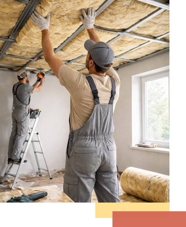 Утепление потолка под ключ в Вязьме качественно и быстро