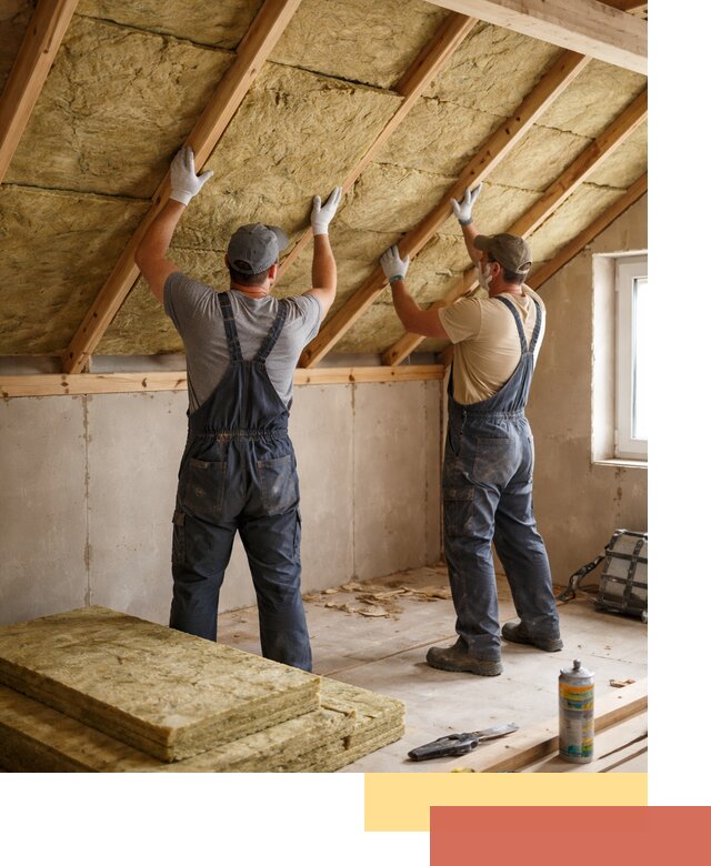 Утепление потолка минеральной ватой в Вязьме